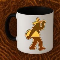 Bigfoot Carrying Taco Cinco de Mayo Coffee Mug thumb 2