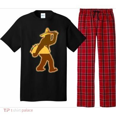 Bigfoot Carrying Taco Cinco de Mayo Pajama Set