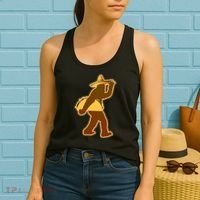 Bigfoot Carrying Taco Cinco de Mayo Women's Tank Top thumb 2