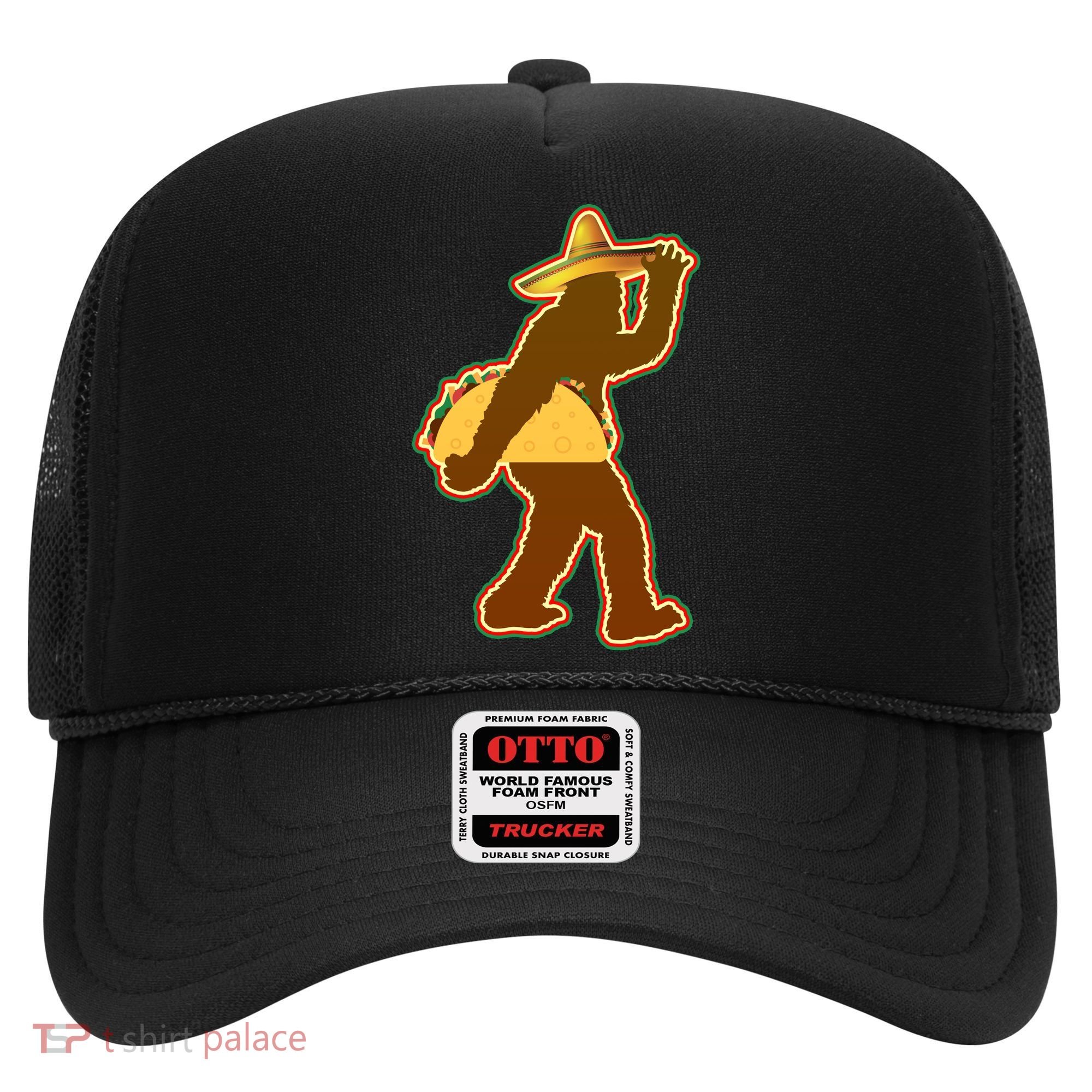 Bigfoot Carrying Taco Cinco de Mayo Hat