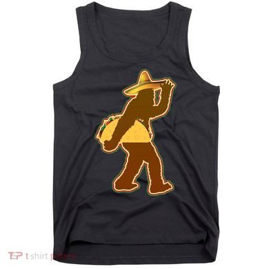 Bigfoot Carrying Taco Cinco de Mayo Tank Top