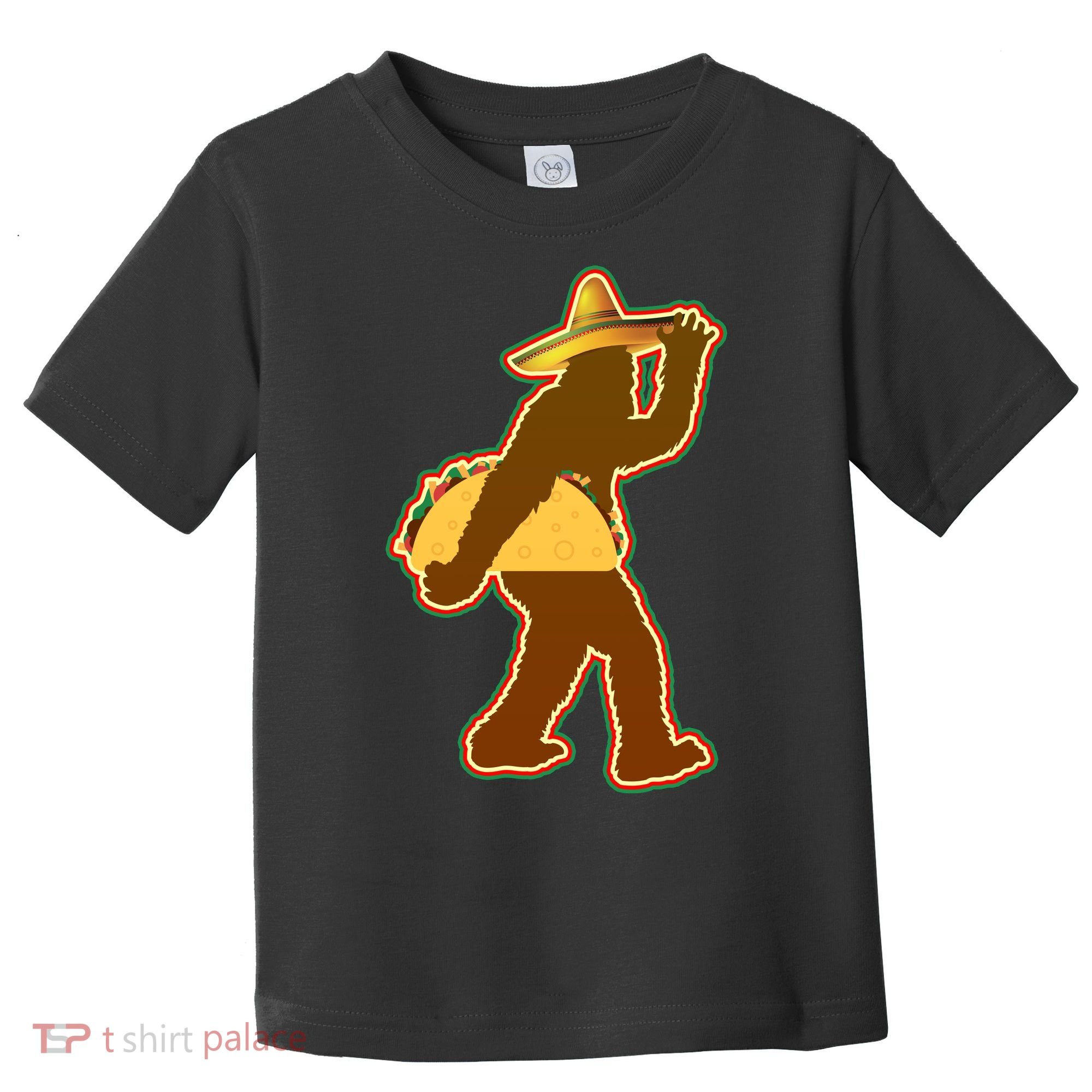 Bigfoot Carrying Taco Cinco de Mayo Toddler T-Shirt