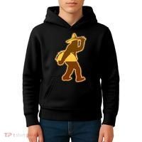 Bigfoot Carrying Taco Cinco de Mayo Kids Hoodie thumb 4