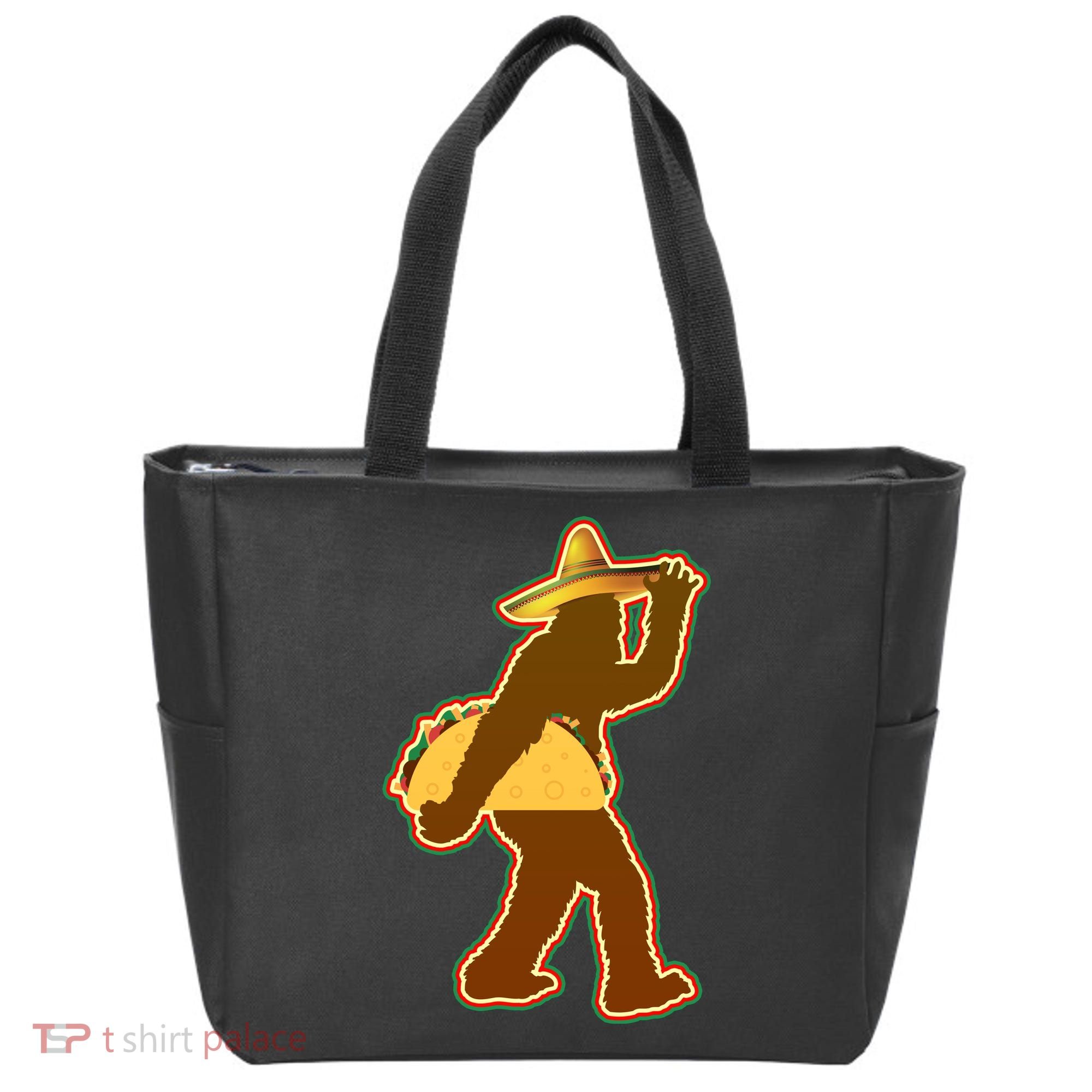 Bigfoot Carrying Taco Cinco de Mayo Tote Bag