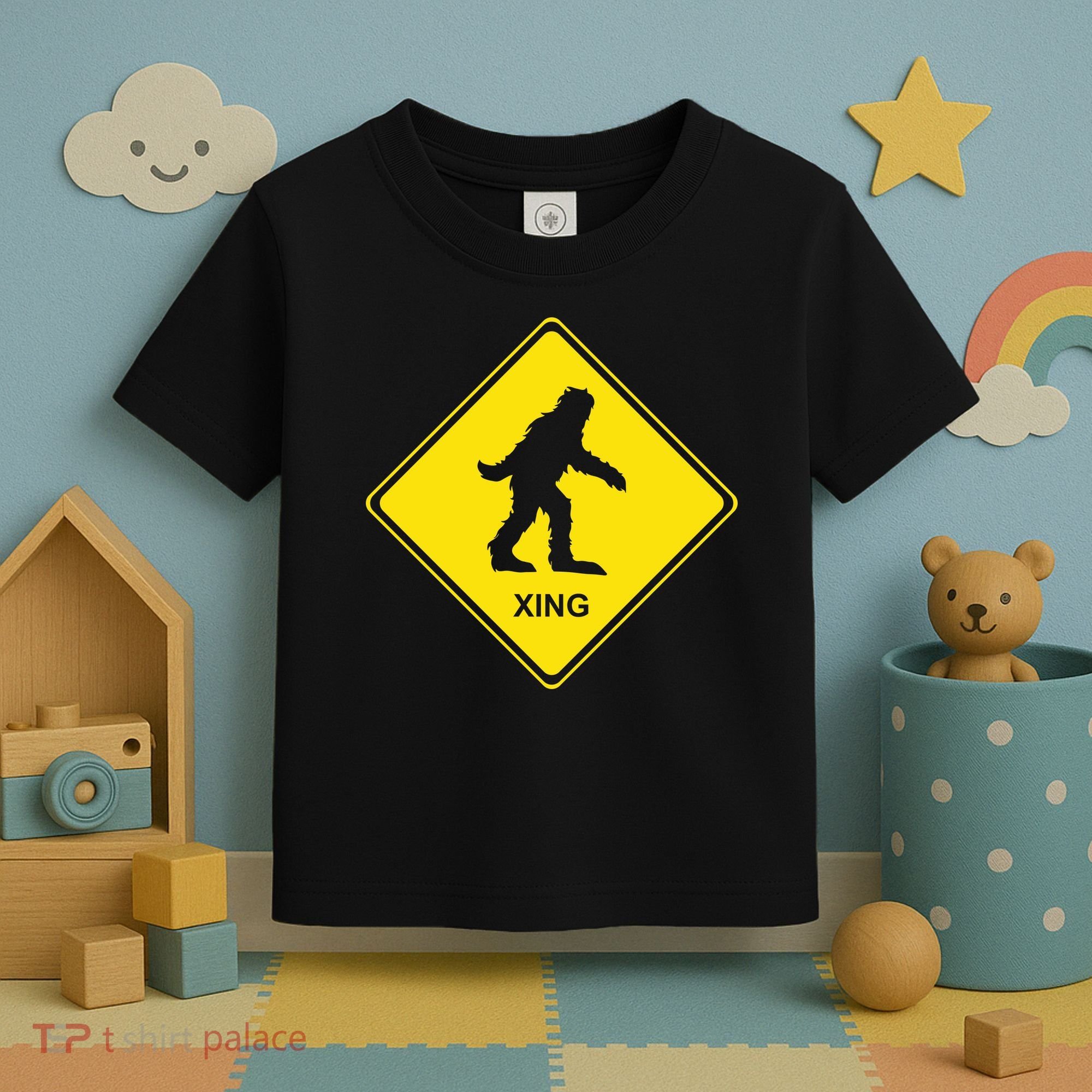 Bigfoot Crossing XING Toddler T-Shirt