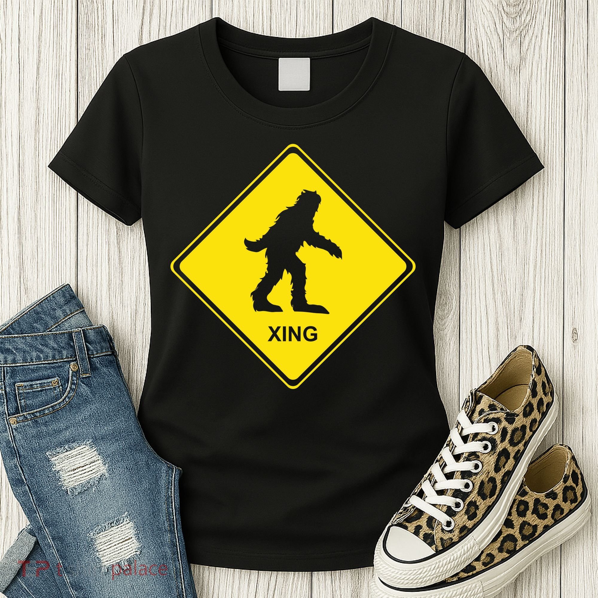 Bigfoot Crossing XING Women's T-Shirt