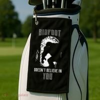 Bigfoot Doesn't Believe In You Golf Towel thumb 2