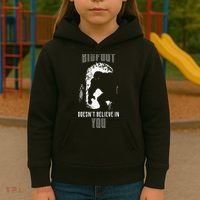 Bigfoot Doesn't Believe In You Kids Hoodie thumb 3