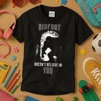 Bigfoot Doesn't Believe In You Kids T-Shirt thumb 3