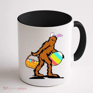 Bigfoot Easter Egg Coffee Mug back