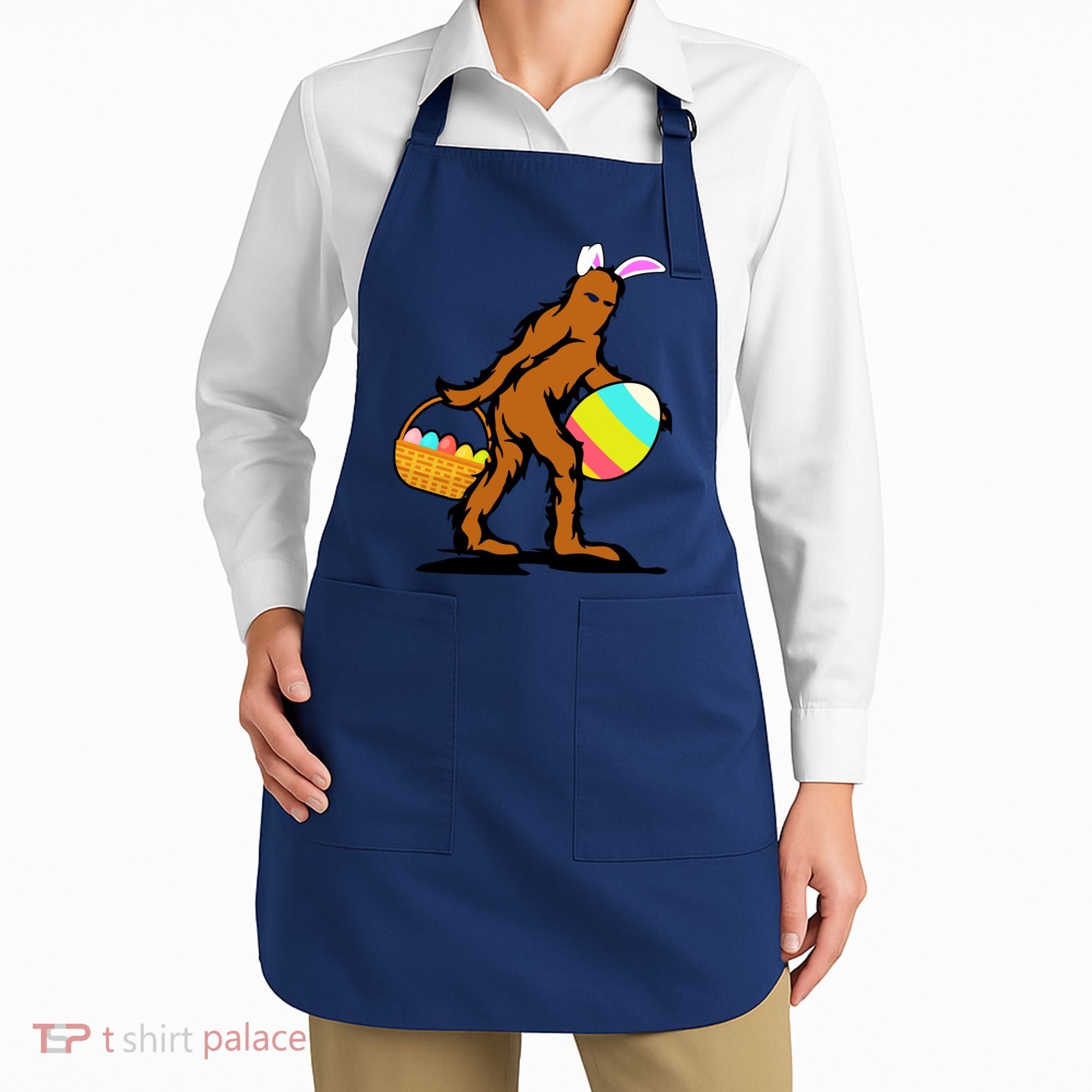 Bigfoot Easter Egg Apron