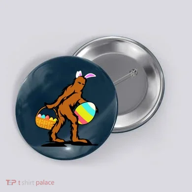 Bigfoot Easter Egg Button