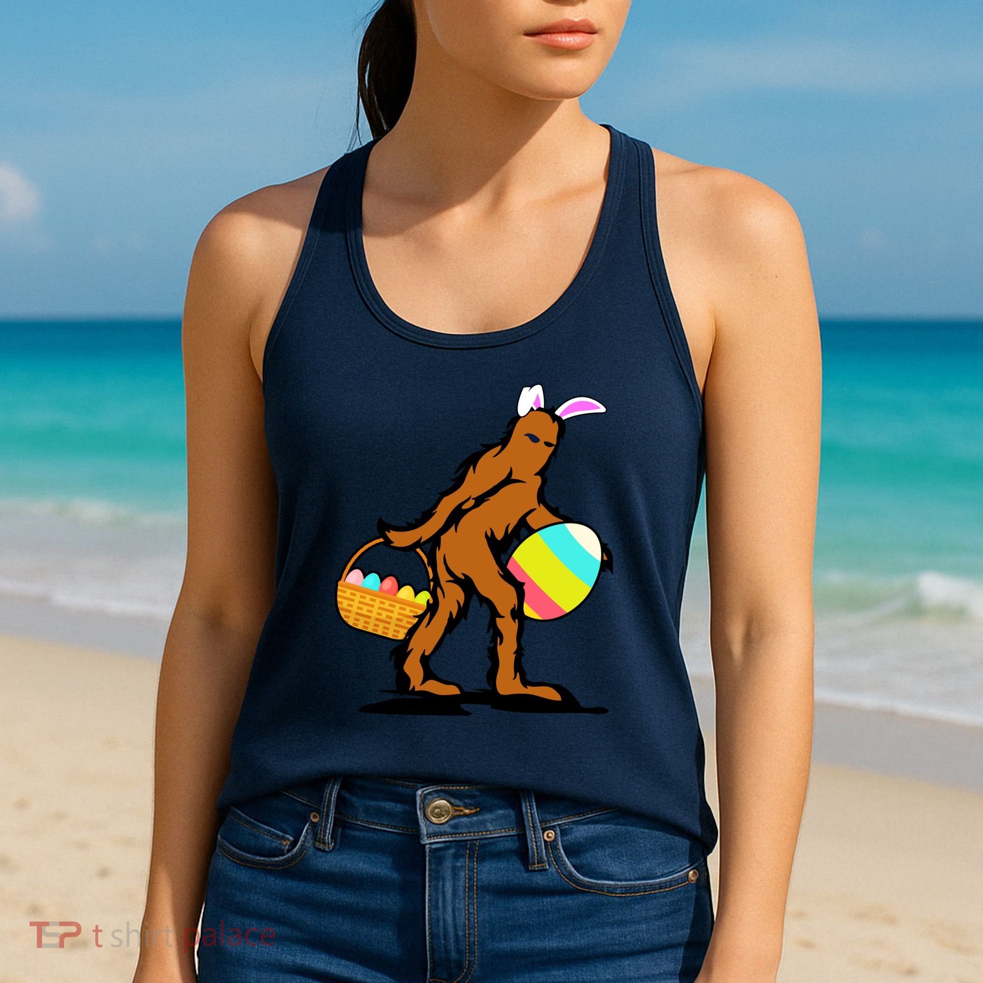 Bigfoot Easter Egg Women's Tank Top