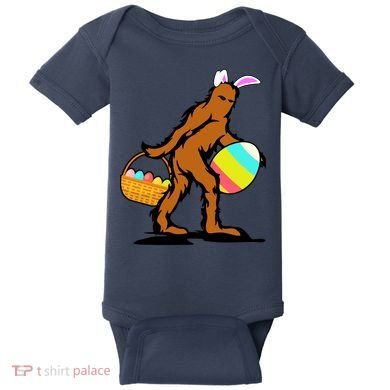 Bigfoot Easter Egg Baby Bodysuit