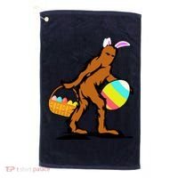Bigfoot Easter Egg Golf Towel thumb 0