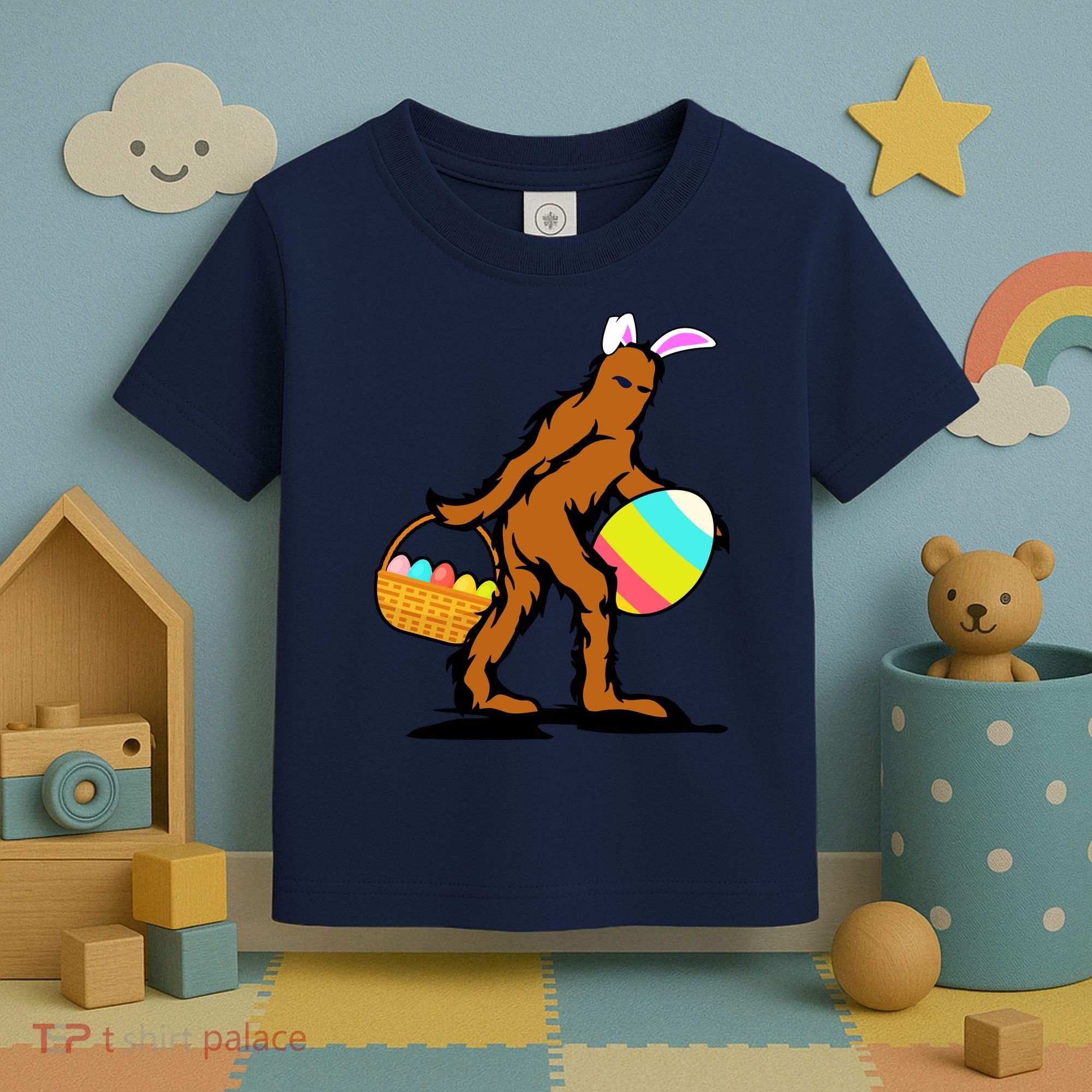Bigfoot Easter Egg Toddler T-Shirt