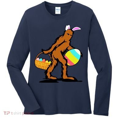Bigfoot Easter Egg Women's Long Sleeve Shirt
