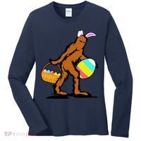 Bigfoot Easter Egg Women's Long Sleeve Shirt thumb 0