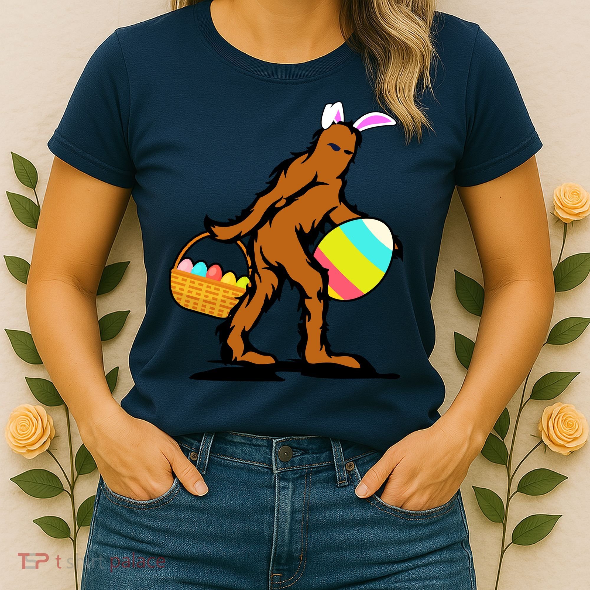 Bigfoot Easter Egg Women's T-Shirt