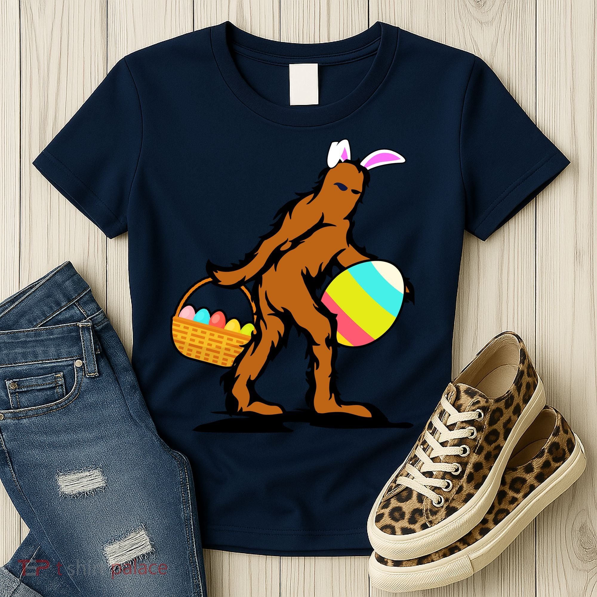Bigfoot Easter Egg Women's T-Shirt