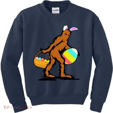 Bigfoot Easter Egg Kids Sweatshirt
