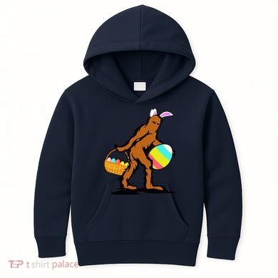 Bigfoot Easter Egg Kids Hoodie