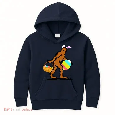 Bigfoot Easter Egg Kids Hoodie