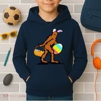 Bigfoot Easter Egg Kids Hoodie thumb 2