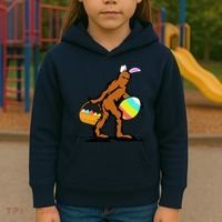 Bigfoot Easter Egg Kids Hoodie thumb 3