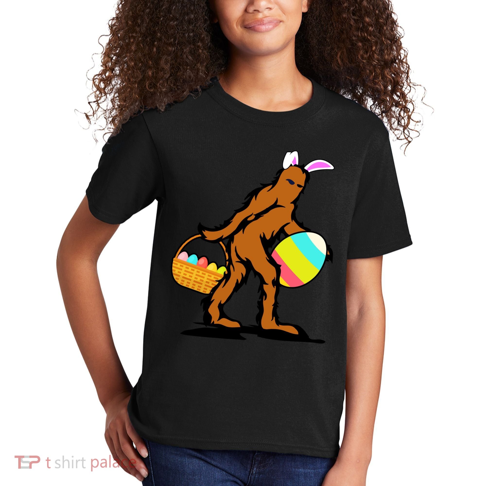 Bigfoot Easter Egg Kids T-Shirt
