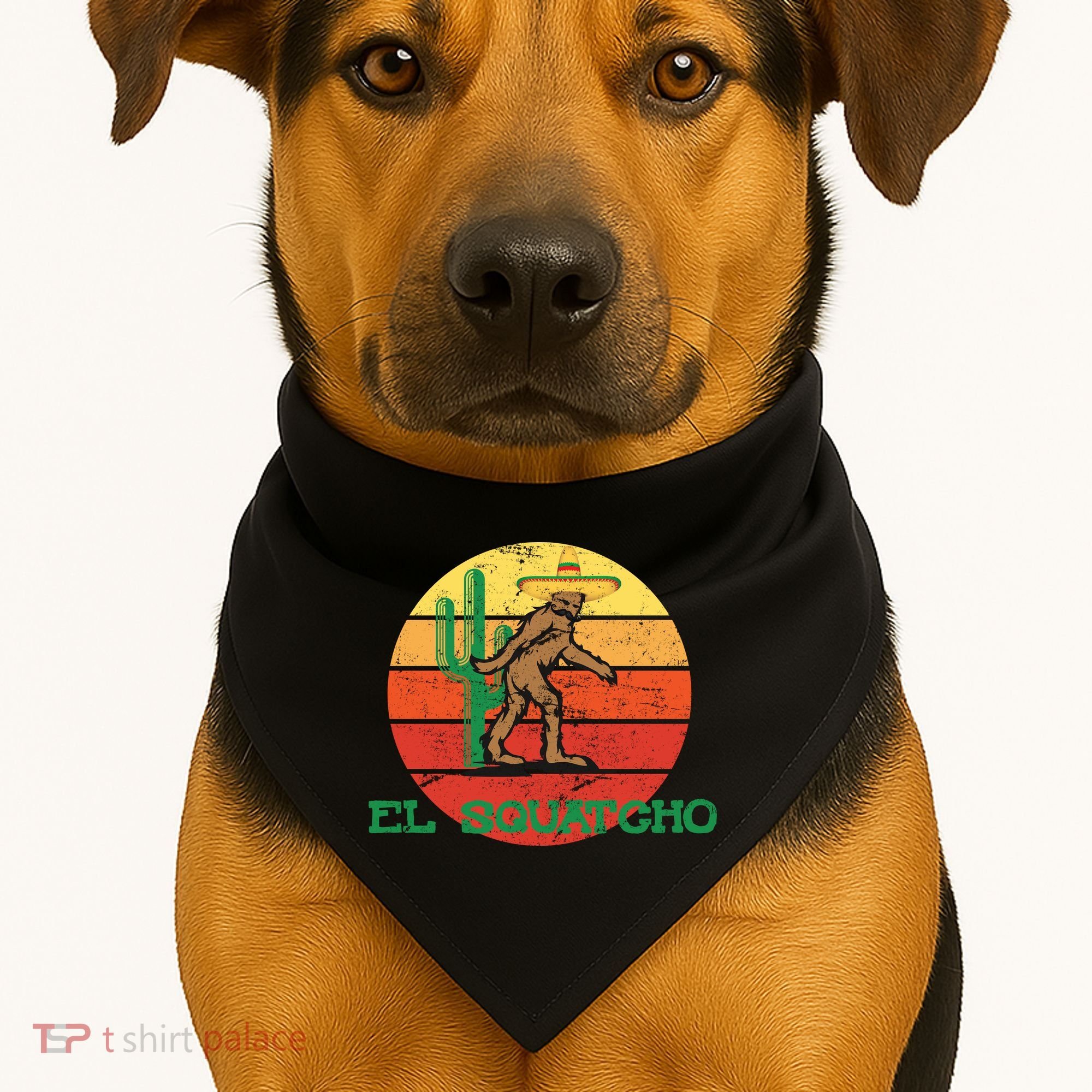 Bigfoot El Squatcho Mexican Sasquatch USA-Made Doggie Bandana