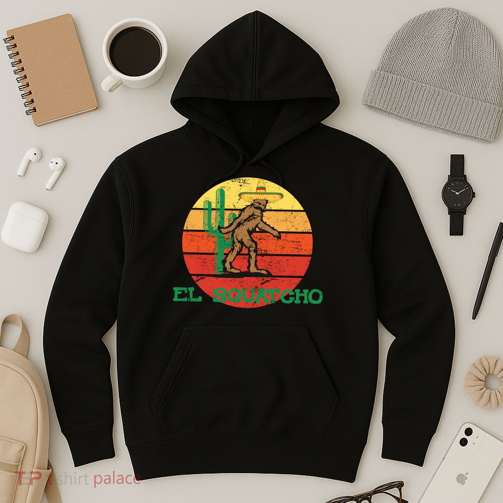 Bigfoot El Squatcho Mexican Sasquatch Hoodie
