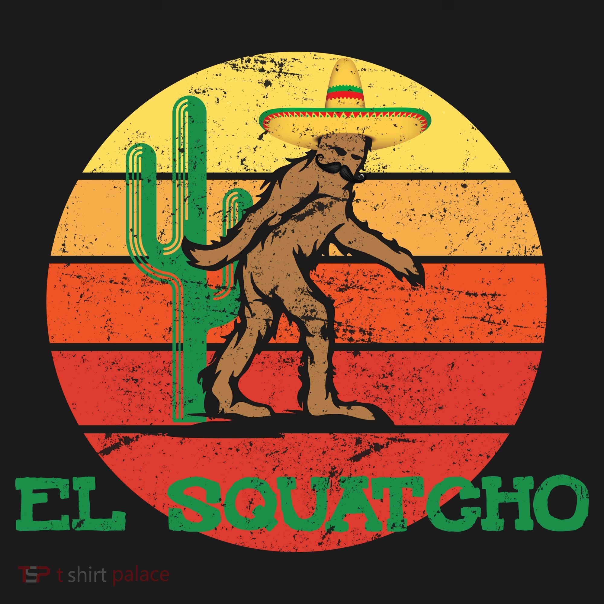 Bigfoot El Squatcho Mexican Sasquatch Pajama Set