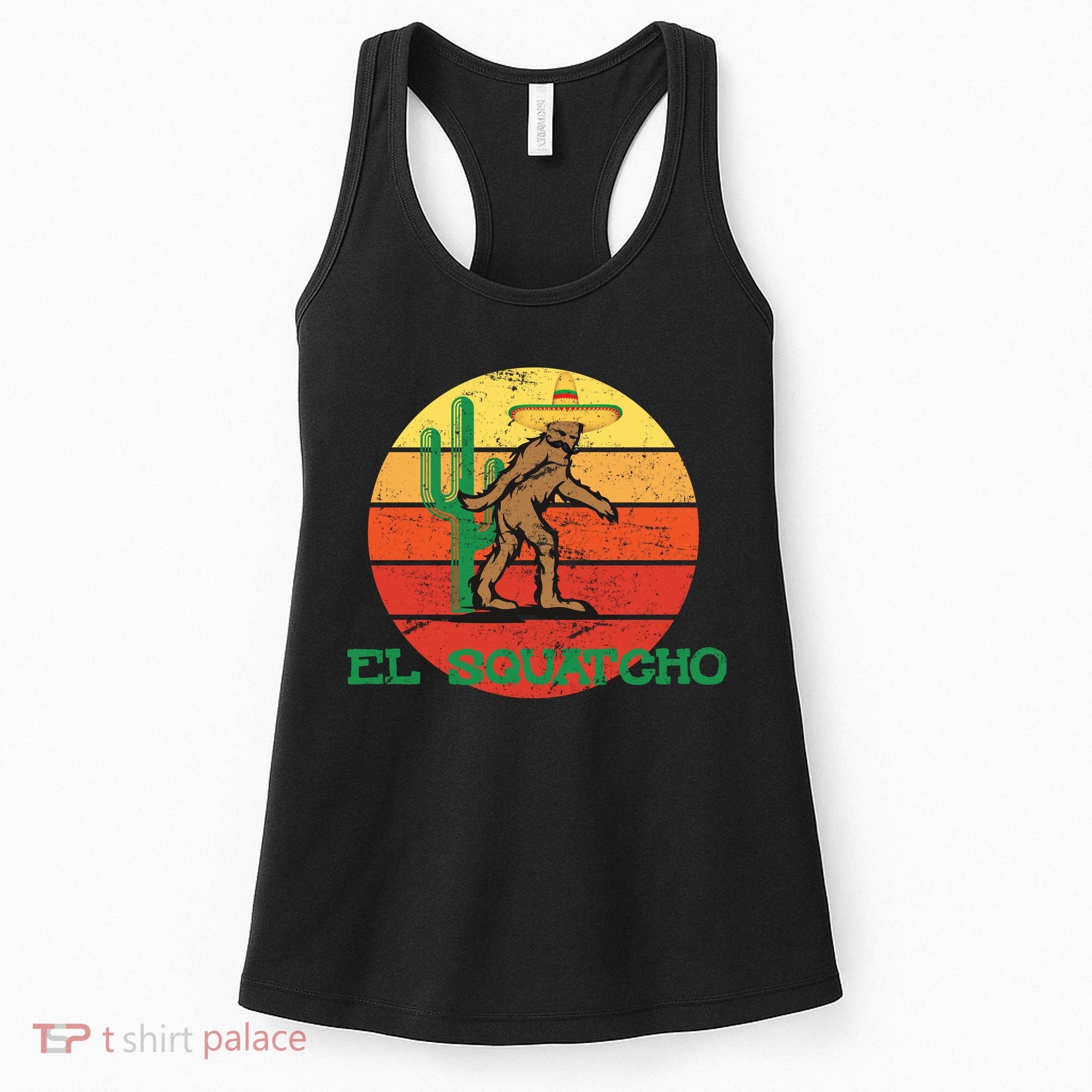 Bigfoot El Squatcho Mexican Sasquatch Women's Tank Top