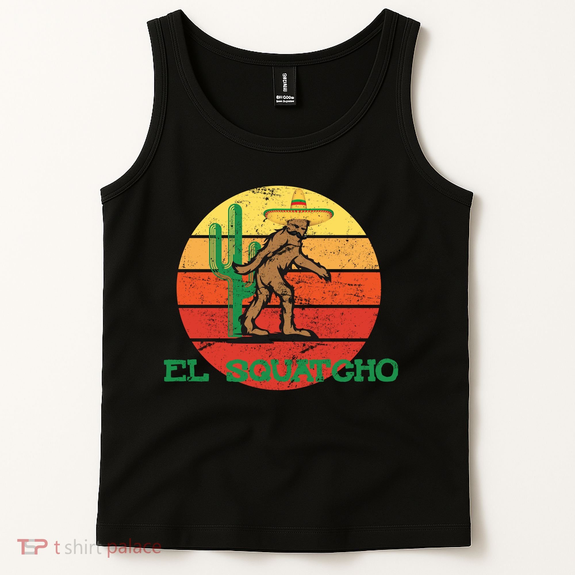 Bigfoot El Squatcho Mexican Sasquatch Tank Top