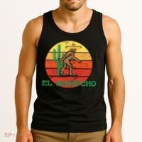 Bigfoot El Squatcho Mexican Sasquatch Tank Top thumb 3