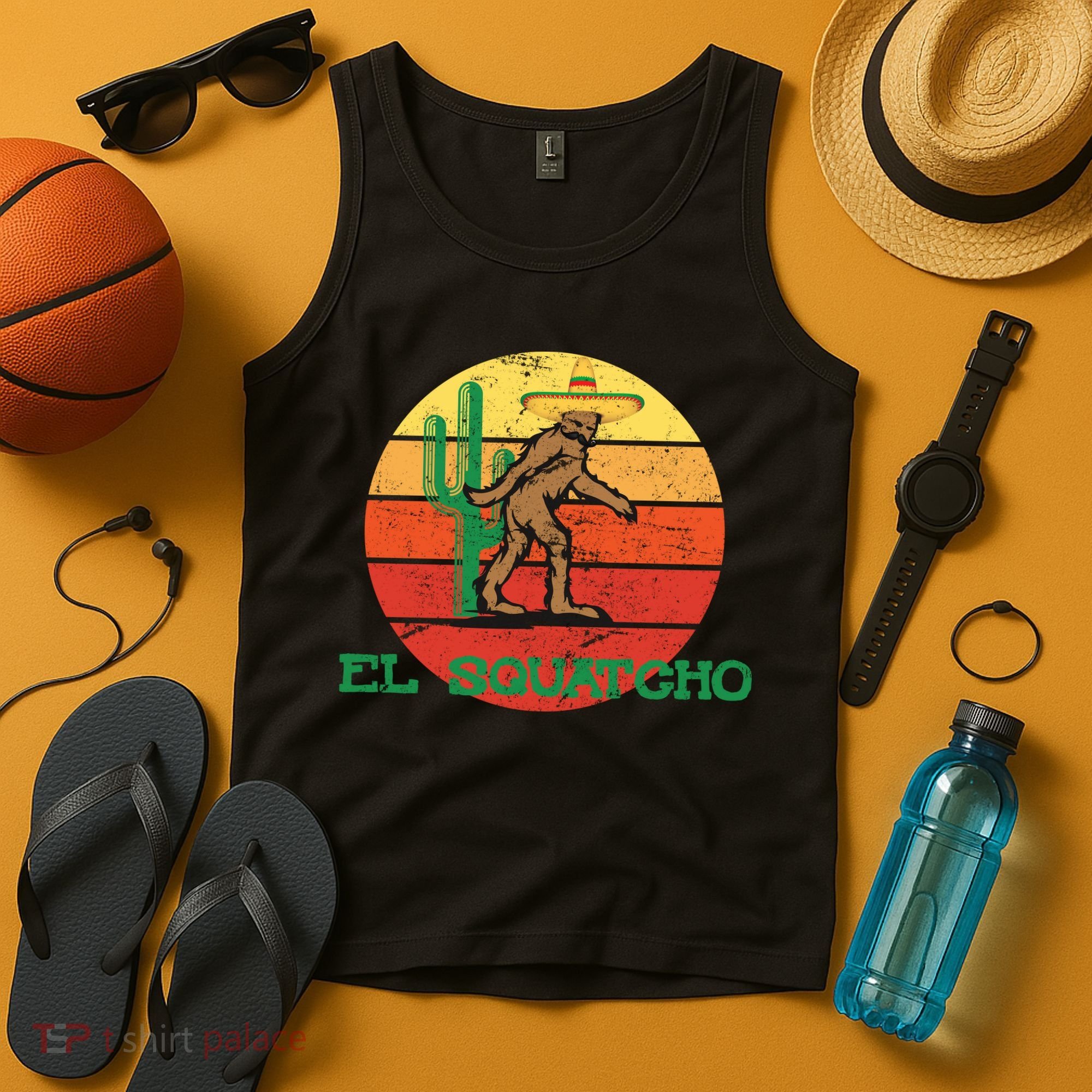 Bigfoot El Squatcho Mexican Sasquatch Tank Top