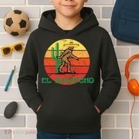 Bigfoot El Squatcho Mexican Sasquatch Kids Hoodie thumb 2
