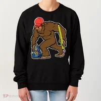 Bigfoot Funny Back To School Women's Sweatshirt thumb 0