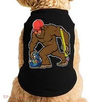 Bigfoot Funny Back To School Doggie Tank thumb 0