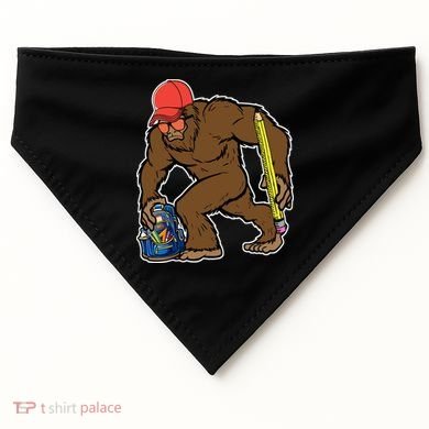 Bigfoot Funny Back To School USA-Made Doggie Bandana