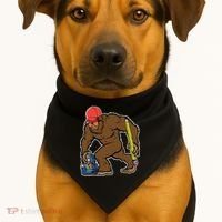 Bigfoot Funny Back To School USA-Made Doggie Bandana thumb 1
