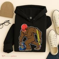 Bigfoot Funny Back To School Hoodie thumb 4