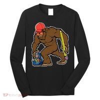 Bigfoot Funny Back To School Long Sleeve Shirt thumb 0