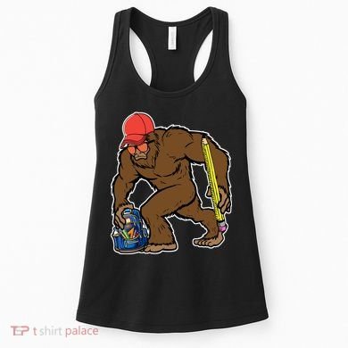 Bigfoot Funny Back To School Women's Tank Top