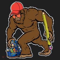 Bigfoot Funny Back To School Hat thumb 2