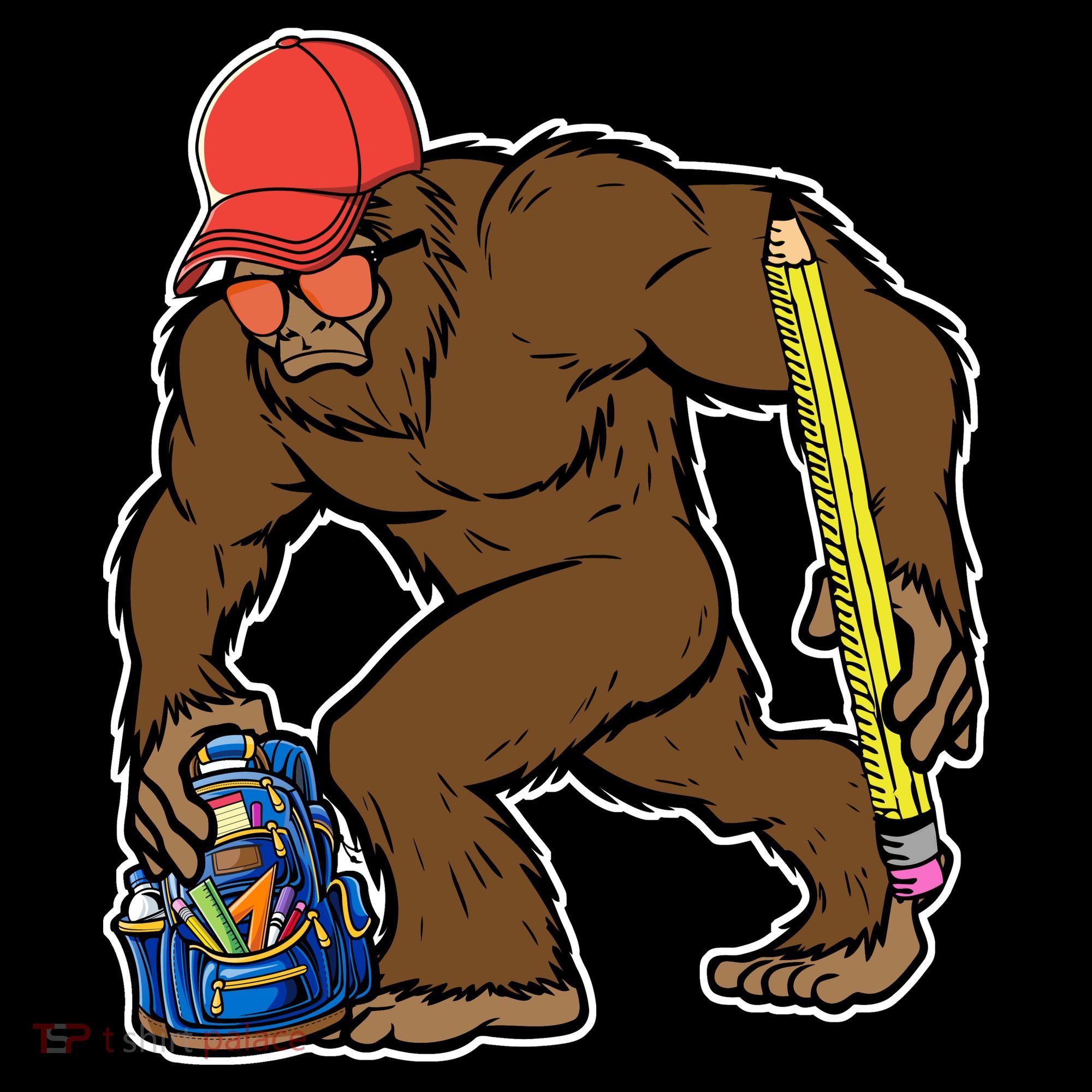Bigfoot Funny Back To School Toddler Hoodie