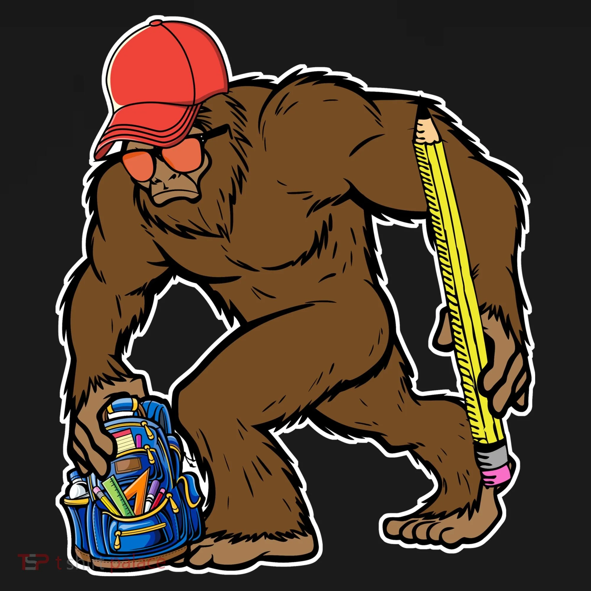Bigfoot Funny Back To School Toddler Hoodie
