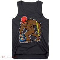 Bigfoot Funny Back To School Tank Top thumb 0