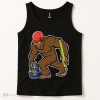 Bigfoot Funny Back To School Tank Top thumb 2